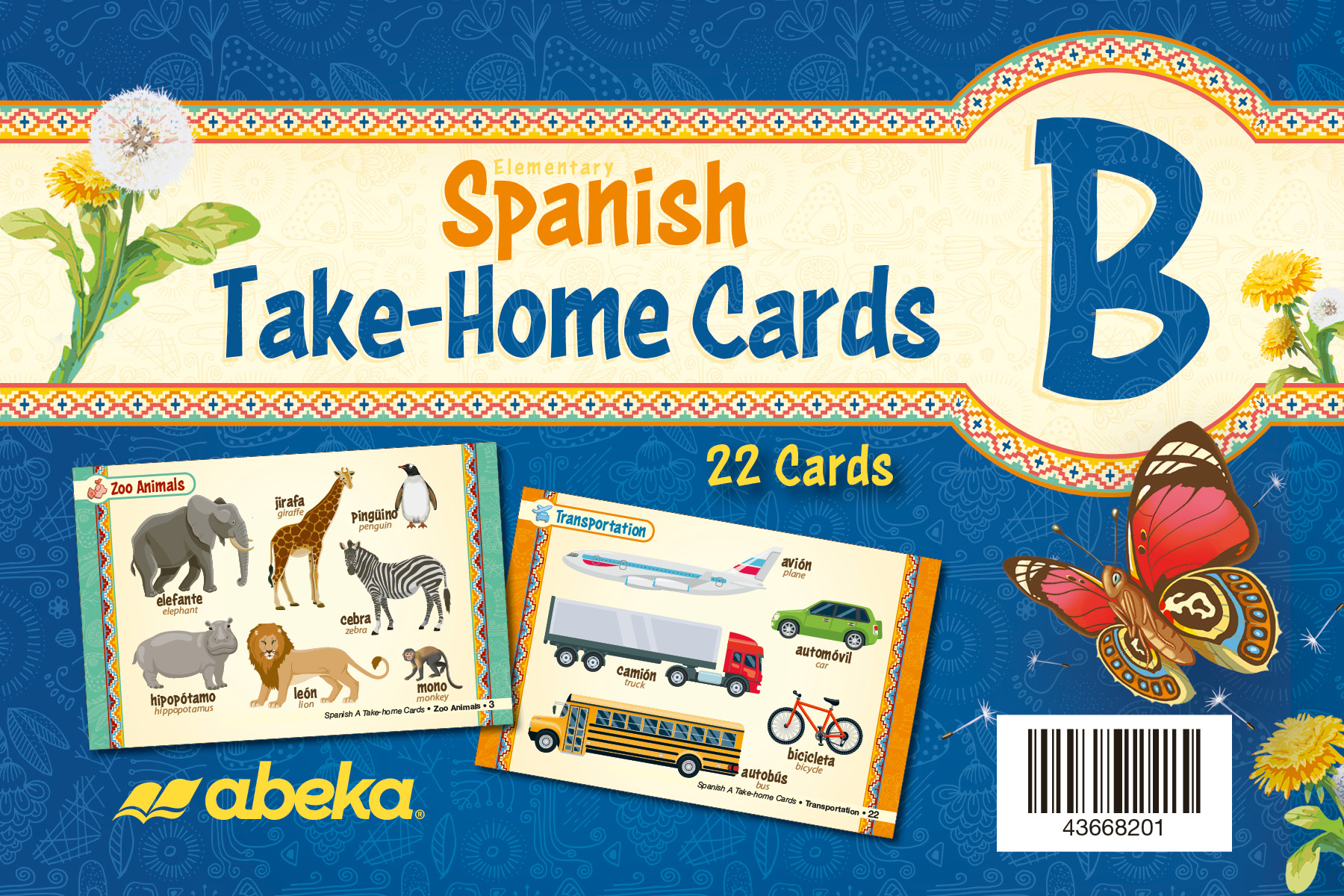 Spanish B - Take home cards