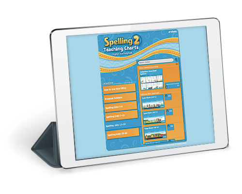 Spelling 2 Teaching Charts Digital Teaching Aids
