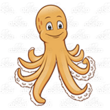 Orange Octopus