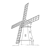 Windmill Line PNG