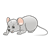 Gray Mouse Color PNG