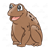 Brown Toad Color PNG
