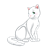White Cat Color PNG