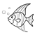 Striped Fish Line PNG