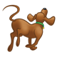 Brown Dog running