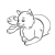 White Cat Line PNG