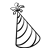 Party Hat Line PNG