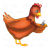 Red Hen Color PNG