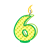 Six Candle Color PNG