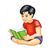 Reading Boy Color PDF