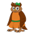 Female Owl Color PNG