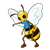 Bee Color PNG