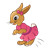 Girl Rabbit  Color PNG