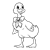 Yellow Duck Line PNG