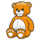 Stuffed Bear orange