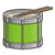 Green Drum Color PNG