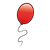 Red Balloon Color PNG