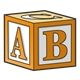 Orange Block with ABC