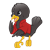 Black Bird Color PNG