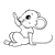 Gray Mouse Line PNG