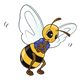 Bee hovering