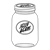 Jelly Beans Jar Line PNG