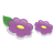 Purple Flowers Color PNG
