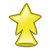 Star Tree Topper Color PNG