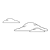 White Clouds Line PNG