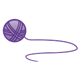Purple Yarn in ball