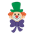 Clown Face Color PNG