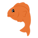 Orange Fish jumping
