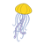 Yellow Jellyfish Color PNG
