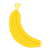 Yellow Banana 1 Color PNG