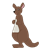Female Kangaroo Color PNG