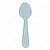 Gray Spoon Color PNG
