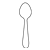 Gray Spoon Line PNG