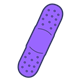Purple Bandage 