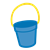 Blue Bucket Color PNG