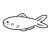Gray Fish Line PNG