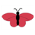 Red Butterfly Color PDF