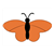 Orange Butterfly Color PDF