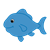 Blue Fish Color PNG
