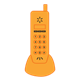 Orange Phone on a stand