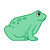 Light Green Frog Color PNG