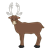 Brown Caribou Color PNG
