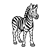 Zebra 1 Color PNG