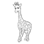 Giraffe Line PNG