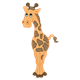 Baby Giraffe orange with brown spots