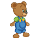 Button Bear turned and looking right